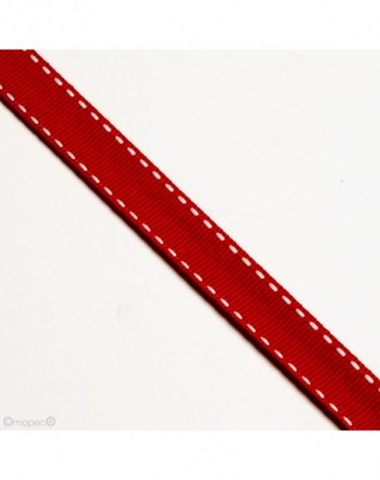 Cinta roja pespunte 13mmx50m