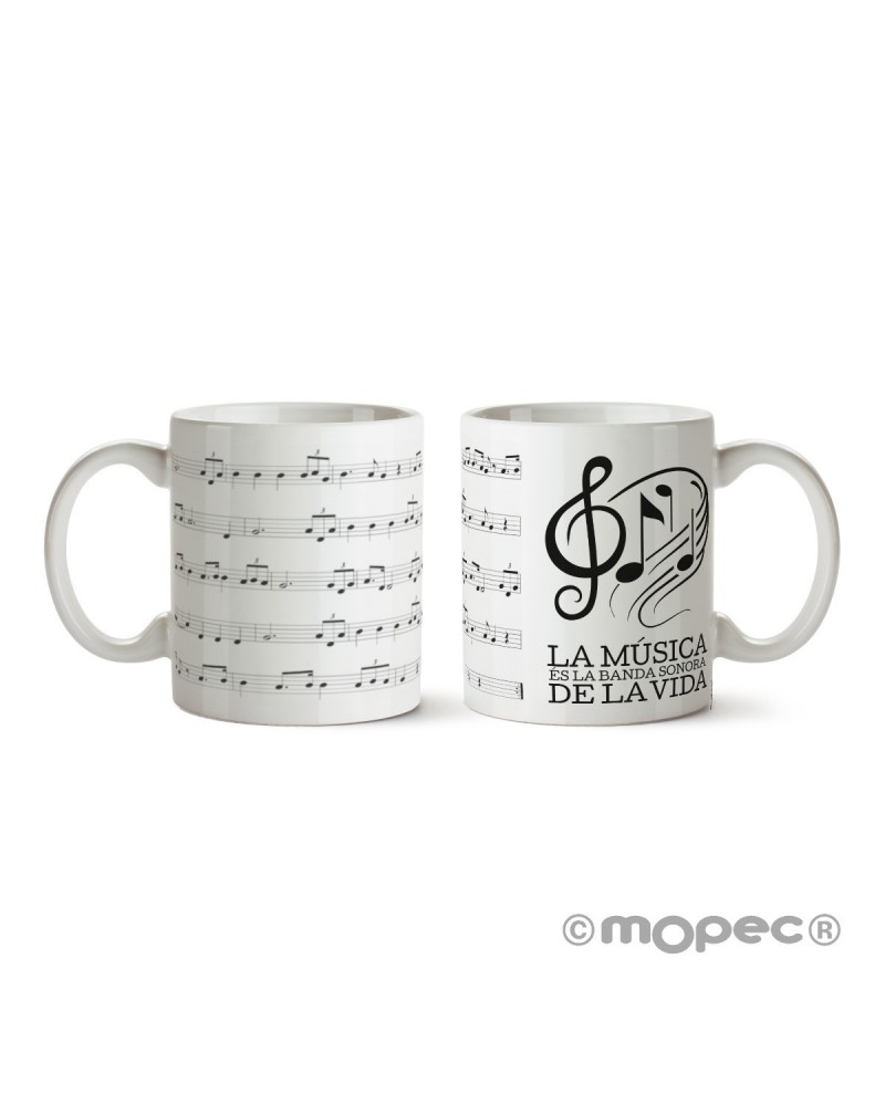 Taza cerámica Partitura musical CAT en caja regalo