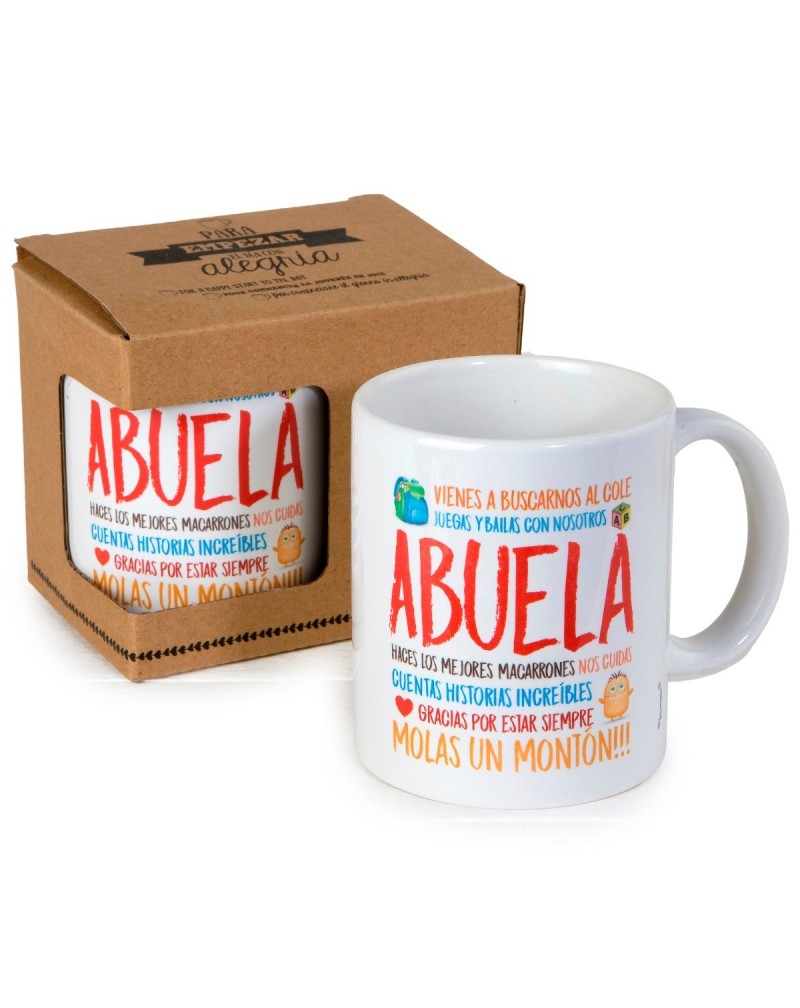 Taza cerámica Abuela en caja regalo