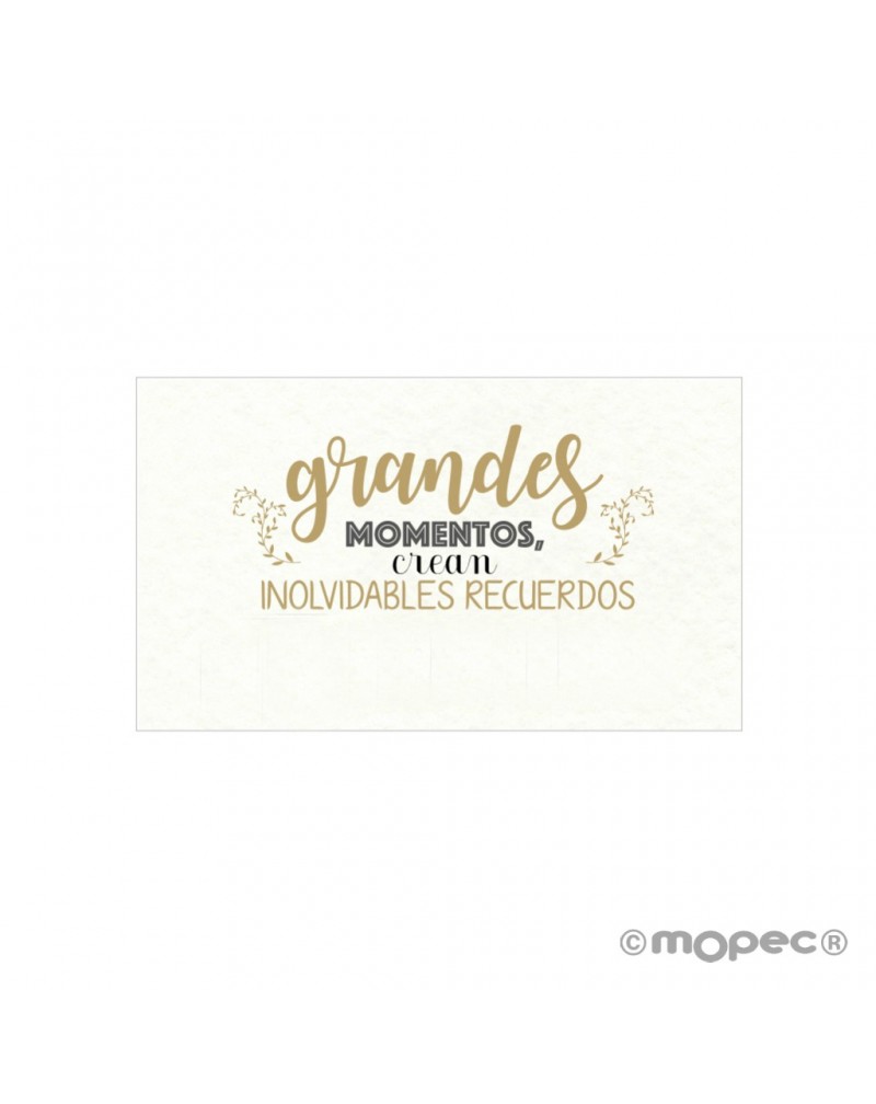 Tarjeta prec.grandes momentos guirnalda 1hj 30u