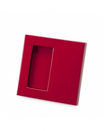 Caja marco 2 nap. charol roja 10x10x1