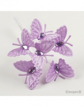 Ramito mariposas lila precio x pomo de 6