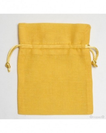 Bolsa algodón grande amarilla 15x23cm.