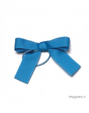 Lazo azul turquesa otomán+cordón elástico 15mm