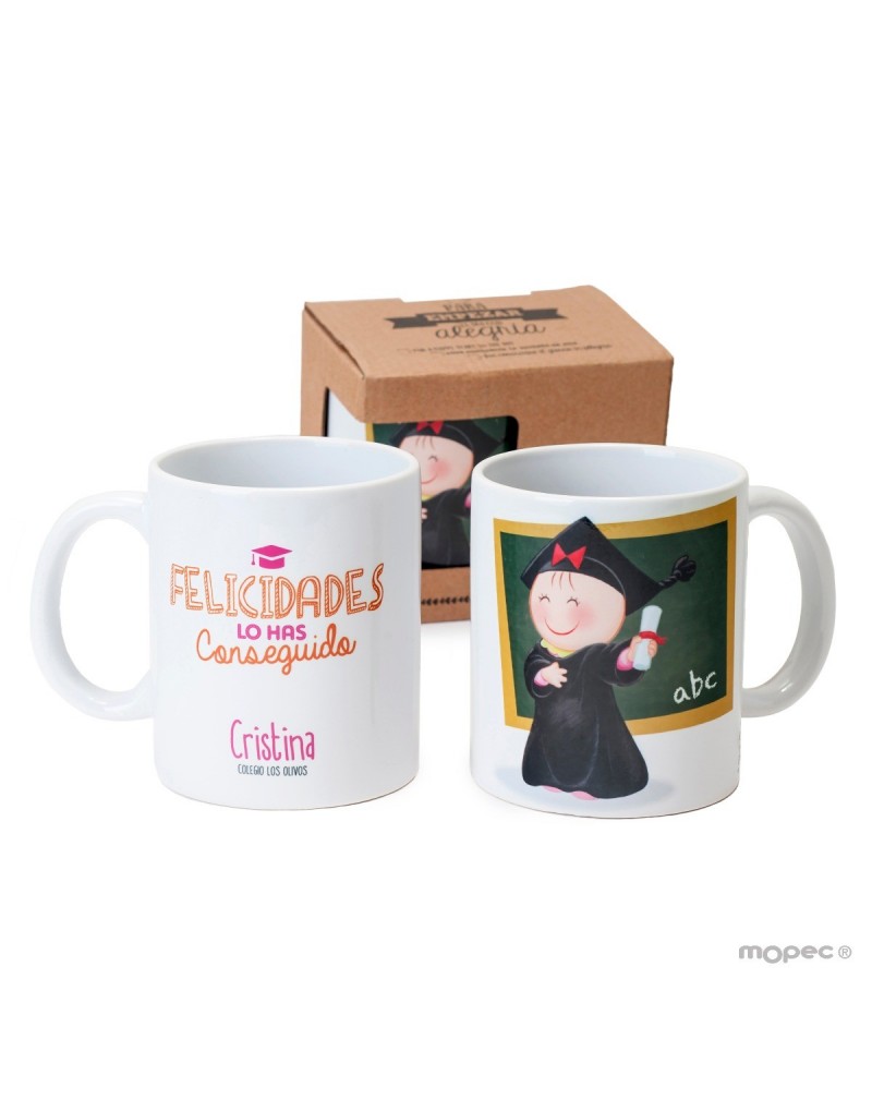 Taza cerámica Pita graduación y pizarra