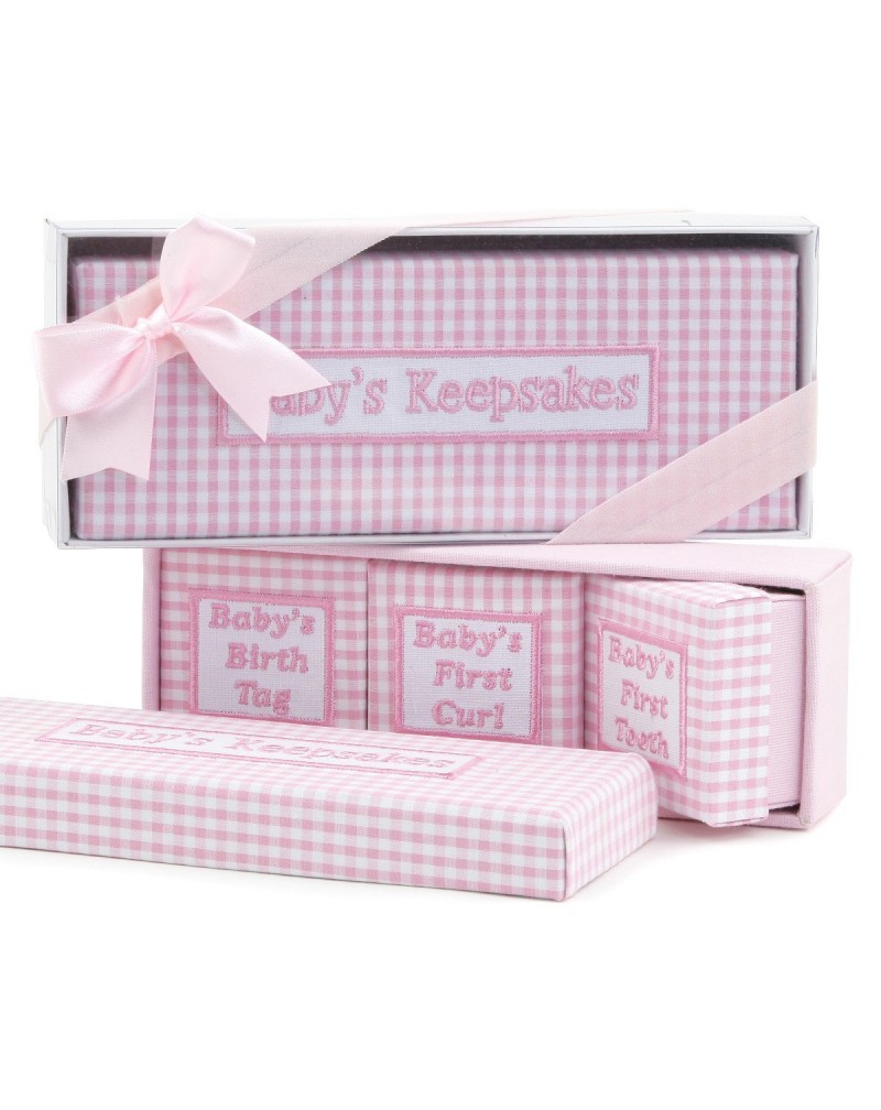 Set 4 cajas vichy caja regalo y lazo