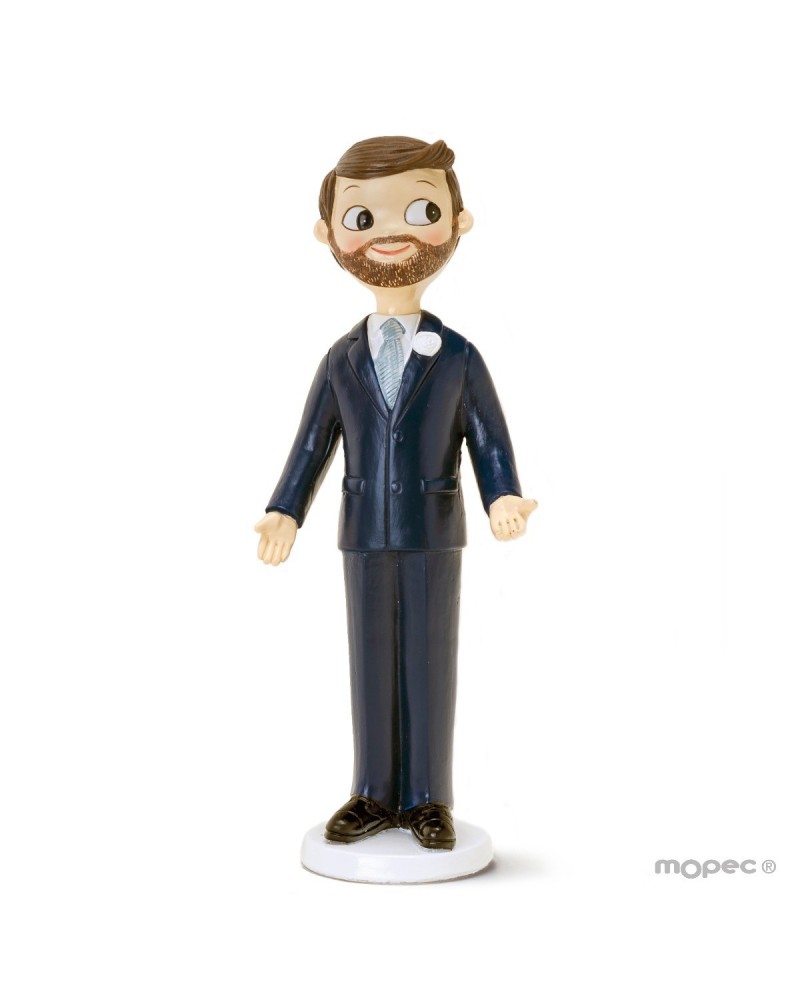 Figura pastel novio Pop&Fun con barba