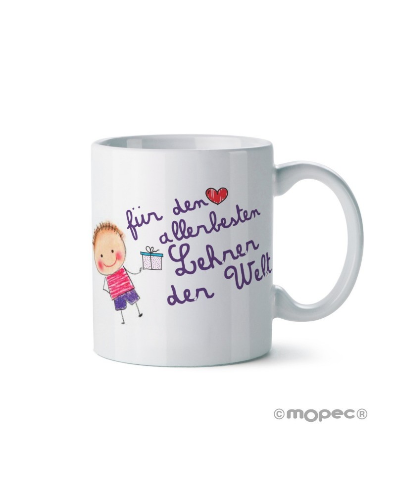 Taza de cerámica für den allerbesten Lehrer en caja regalo