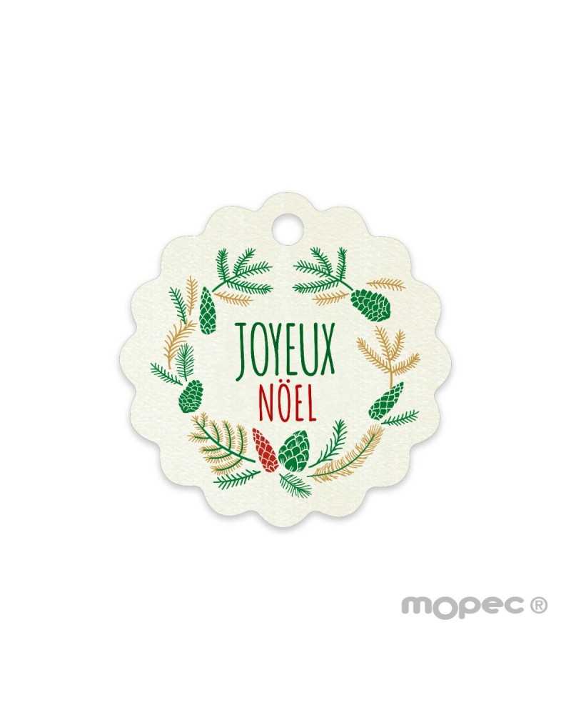 Tarjeta ondulada Orla Joyeux Noël 4cm