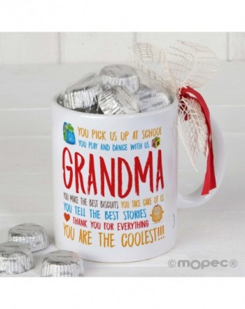 Taza cerámica Grandmother en caja regalo 6 bombones