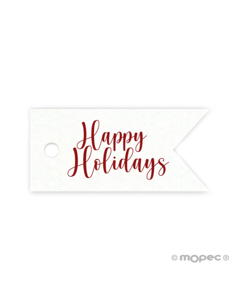 Tarjeta banderola Happy Holidays 3