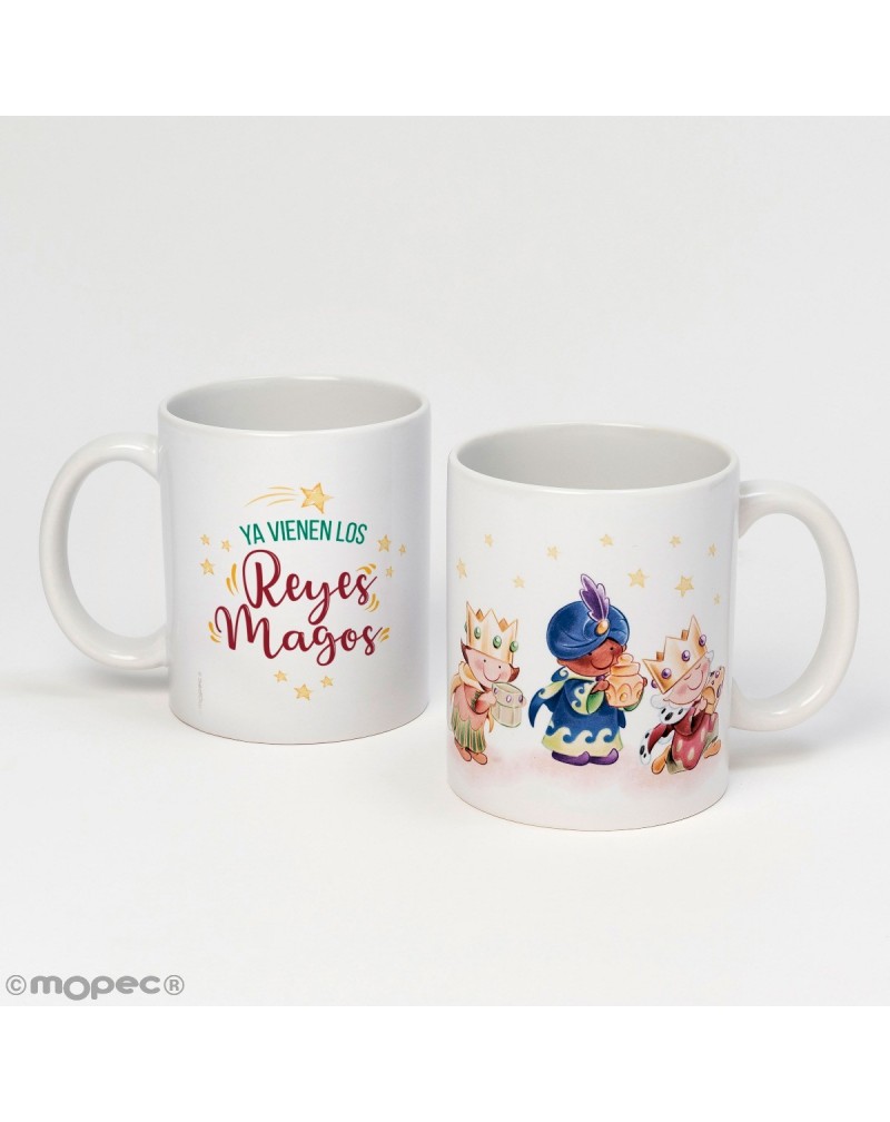 Taza cerámica Reyes Magos en caja regalo