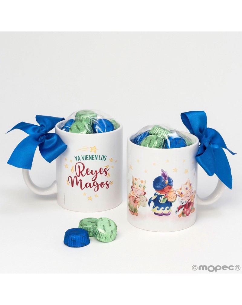 Taza cerámica 6 torinos Reyes Magos en caja regalo