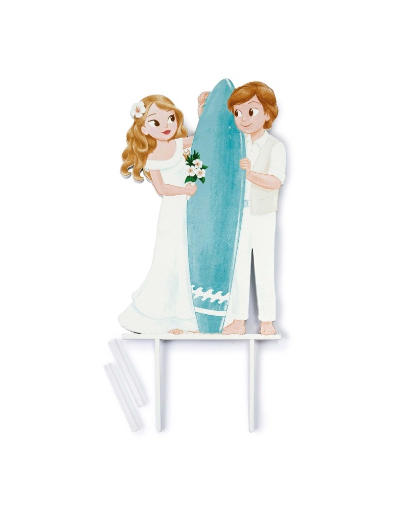 Cake topper novios Surf 12