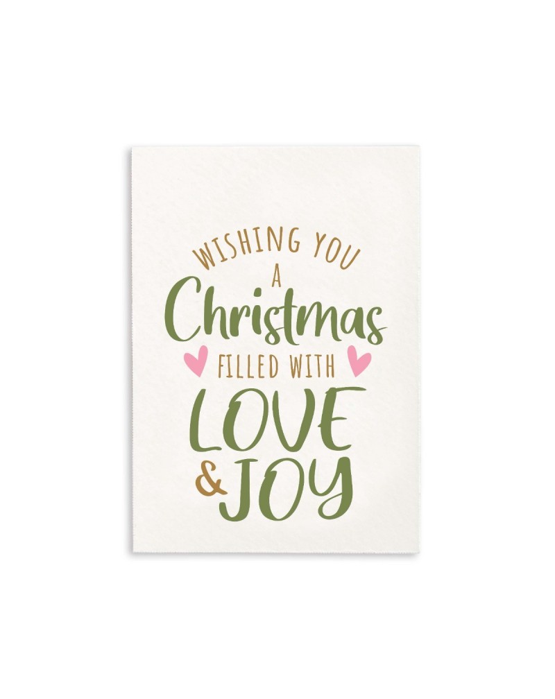 Tarjeta Christmas..Love and Joy. 5
