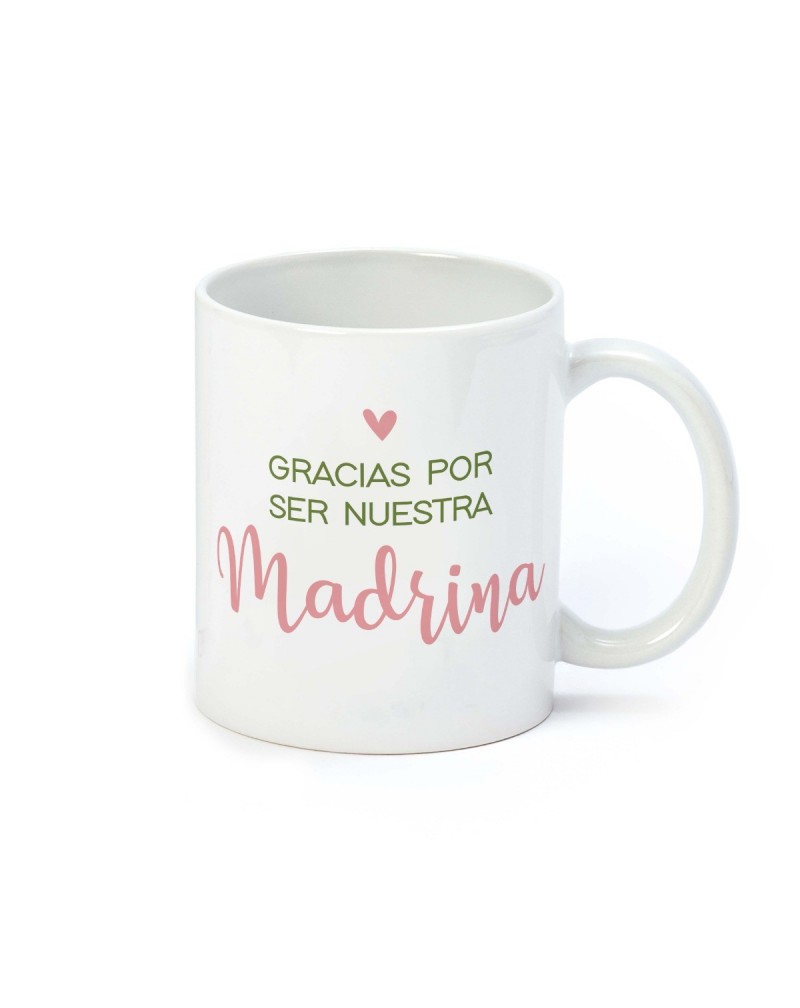 Taza cerámica "Gracias Madrina" en caja regalo