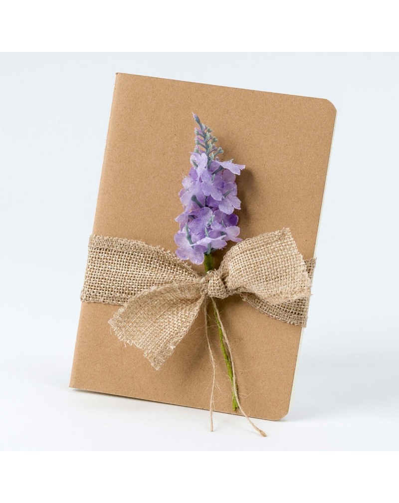 Libreta pequeña flor lavanda 10