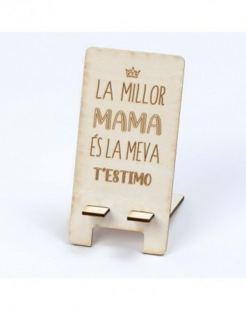 Soporte de madera para el móvil La Millor Mama