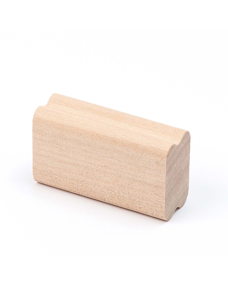 Taco rectangular madera pino para sellos 5