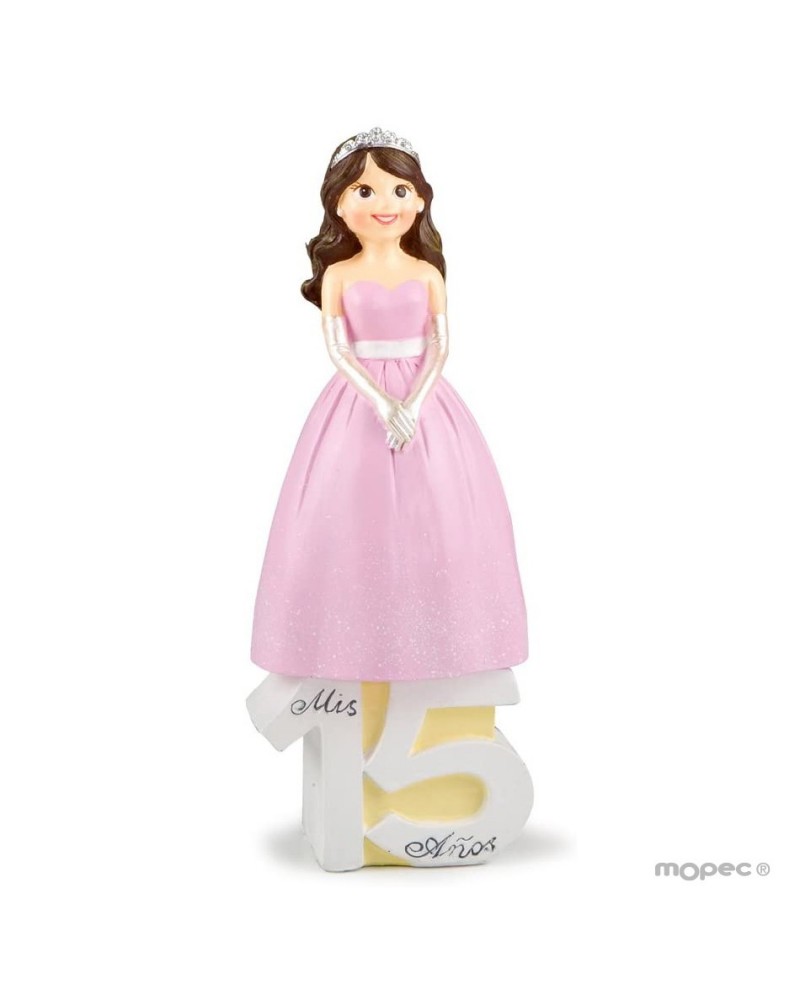 Figura para pastel 15º aniversario chica 25cm