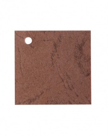 Tarjeta piel 4x4cm marrón