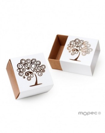 Caja papel cuadrada árbol de la vida