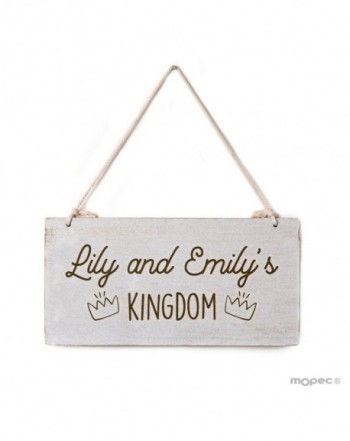 Wooden box CROWN 2 names "The Kingdom of .." customizable